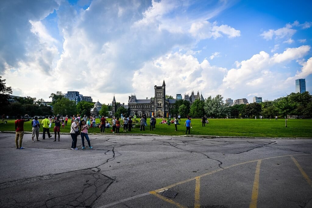 King's College Circle at the University of Toronto St. George campus in Toronto, Canada